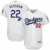 Dodgers 22 Clayton Kershaw White 2018 World Series Flexbase Player Jersey Dzhi,baseball caps,new era cap wholesale,wholesale hats